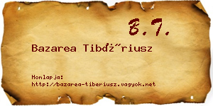 Bazarea Tibériusz névjegykártya